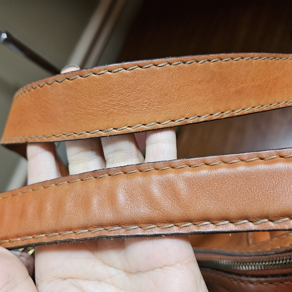 Auth Gucci Orange Leather Hobo Two Straps Bag - Picture 9 of 16